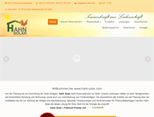 Tablet Screenshot of hahn-solar.com